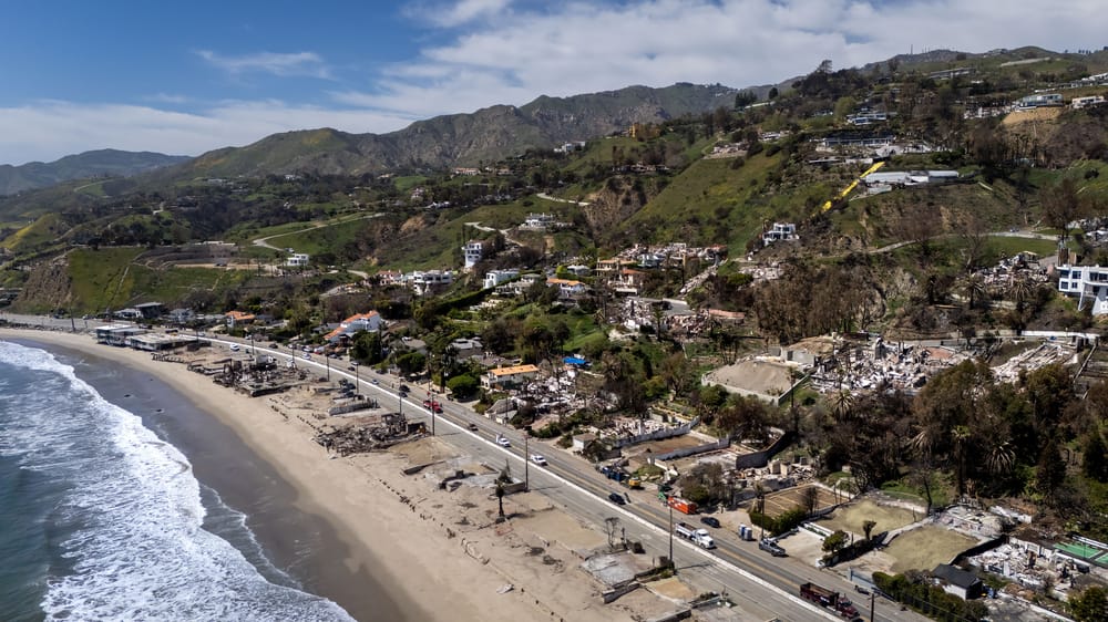 devastation from malibu fire
